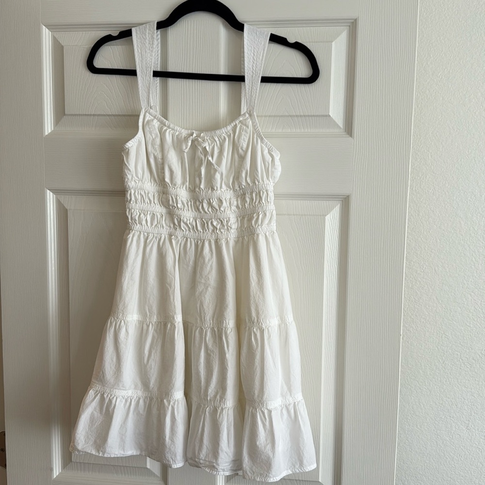 Martine Poplin Dress Tiered cotton poplin mini dress